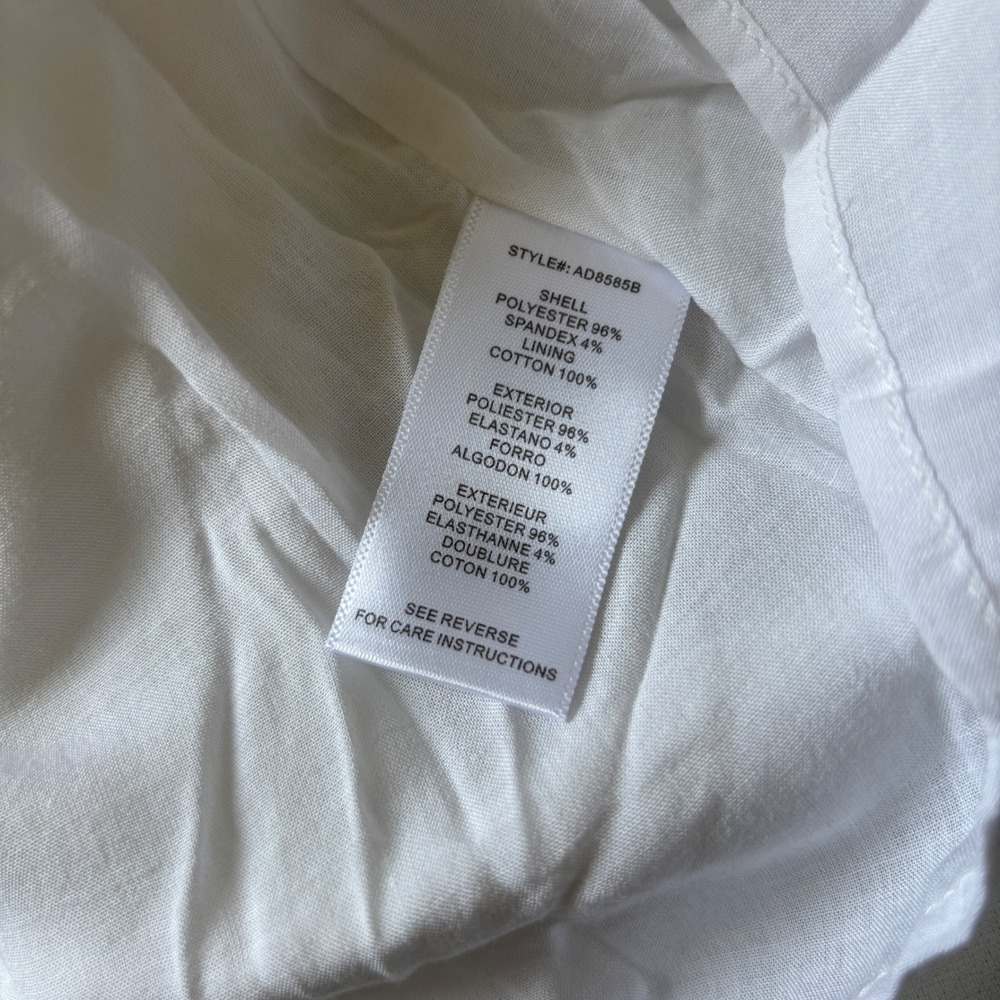 Aryn K Boutique White Bridal Geometric Fit and Flare Dress Size XS - Picture 13 of 14